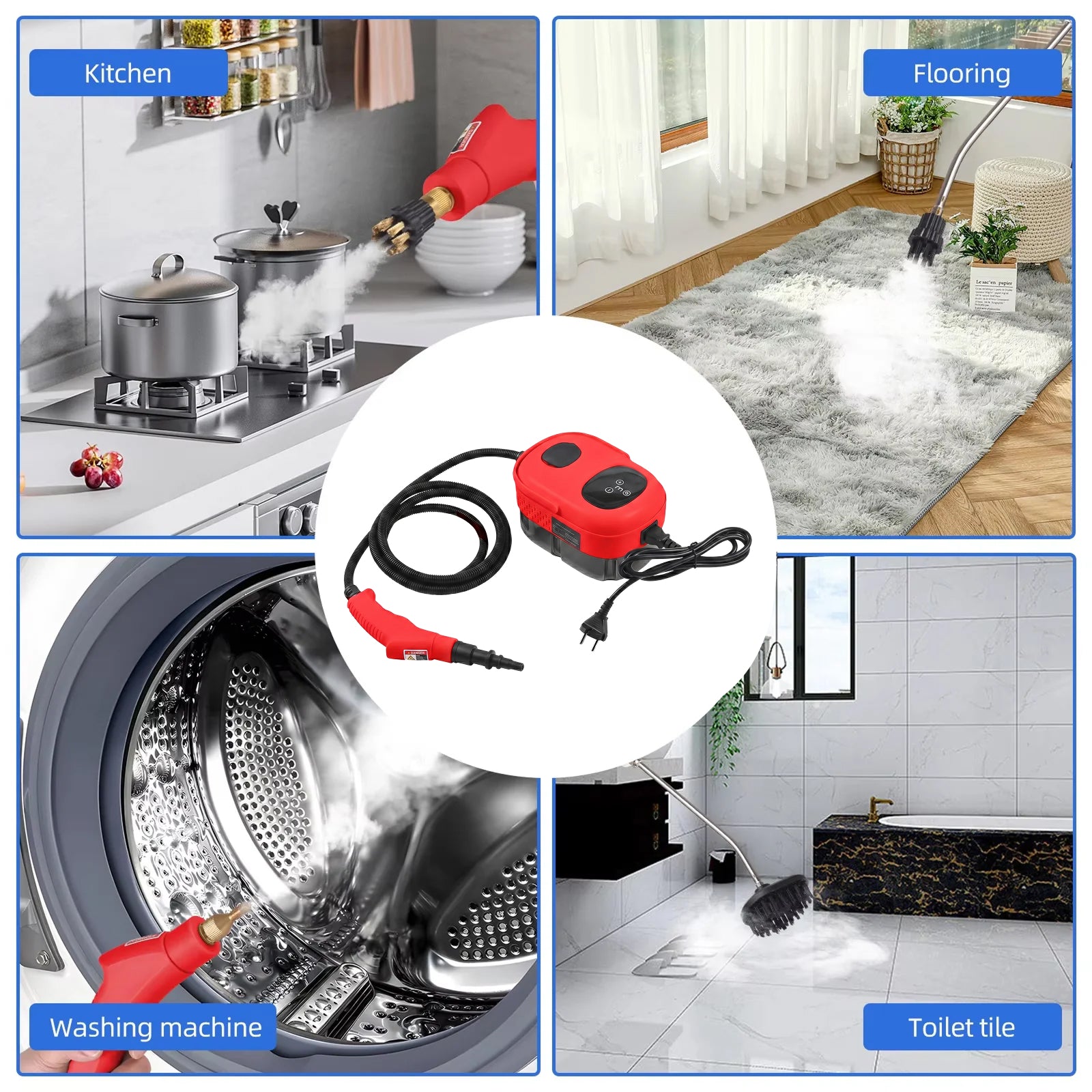 Vaporeex Steam Cleaner For Home - Steam Cleaning Device For Surfaces