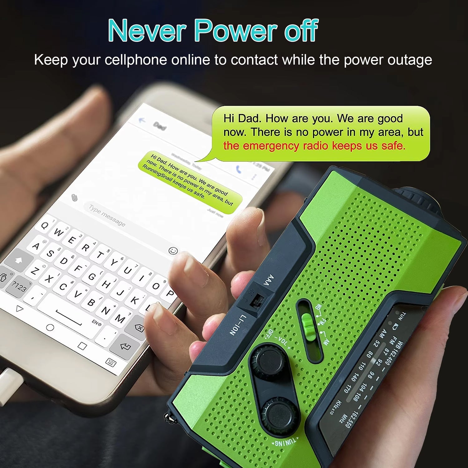 AlerSkyo Emergency Radio - Portable Radio For Emergency Situations