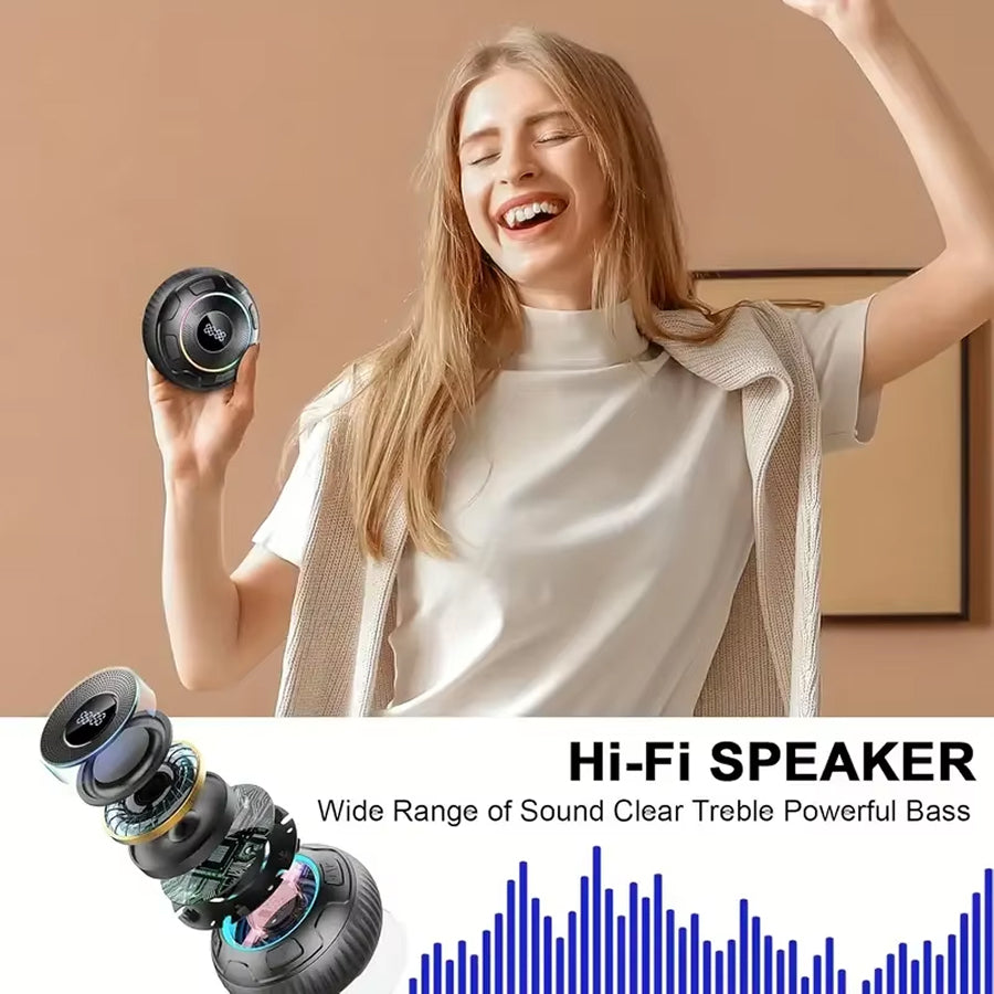 AquaTonye Shower Speaker - Waterproof Bluetooth Speaker For Bathroom