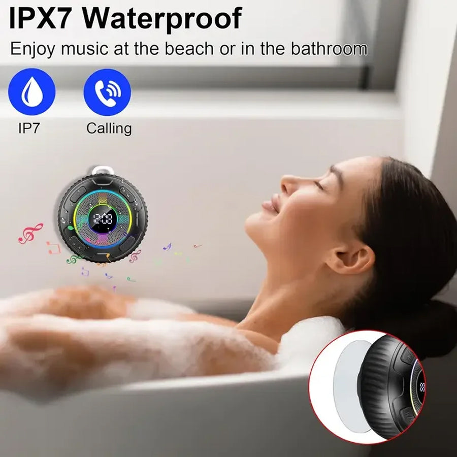 AquaTonye Shower Speaker - Waterproof Bluetooth Speaker For Bathroom