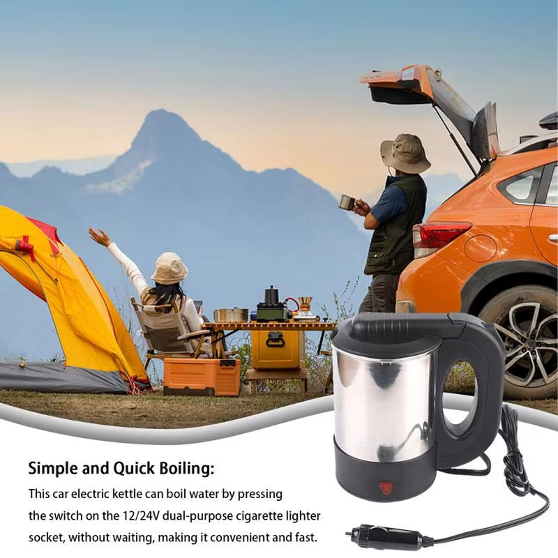 AutoSippi Electric Car Kettle - Portable Water Heater For Car Travel