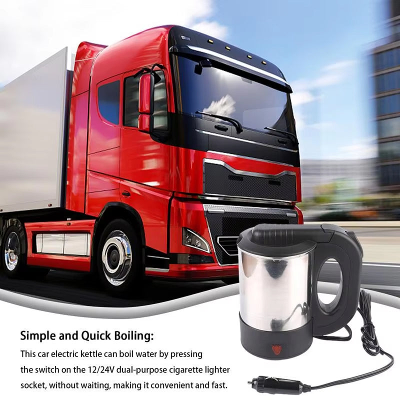 AutoSippi Electric Car Kettle - Portable Water Heater For Car Travel