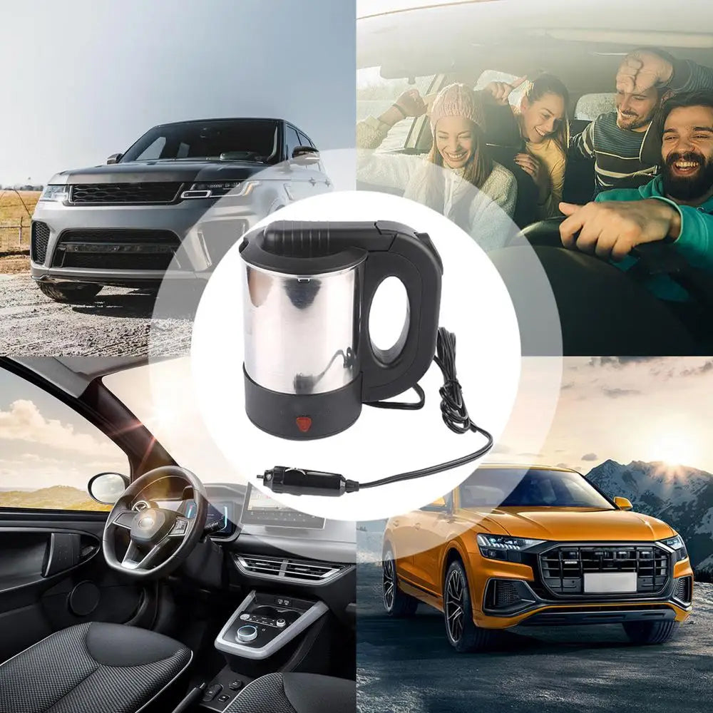 AutoSippi Electric Car Kettle - Portable Water Heater For Car Travel