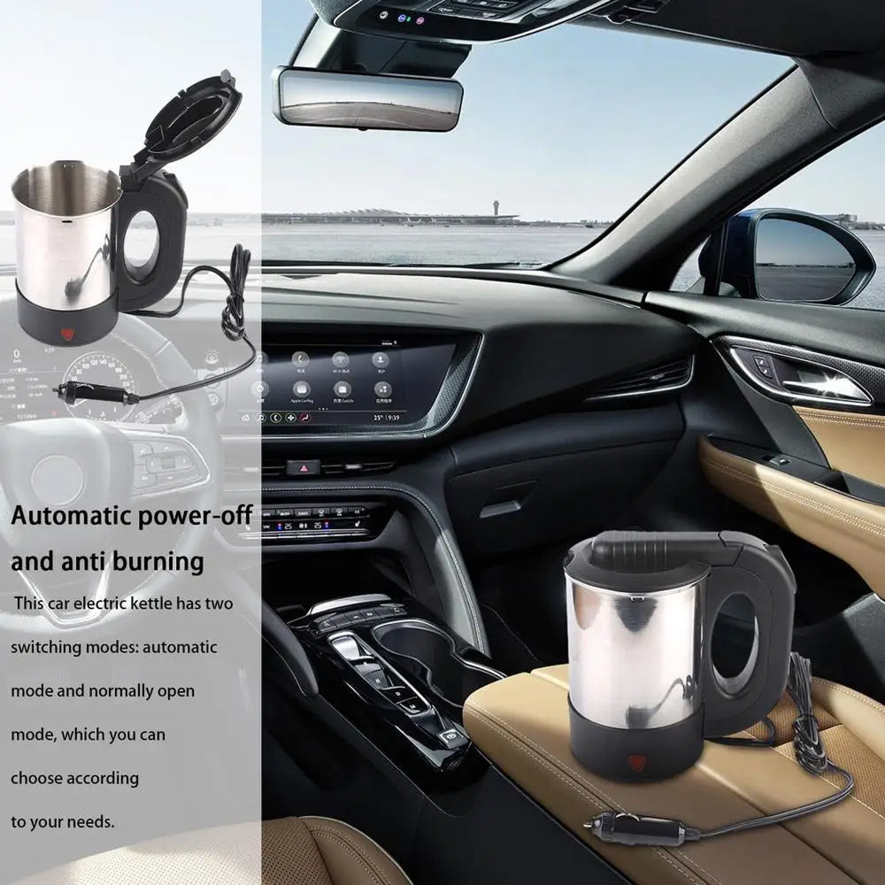 AutoSippi Electric Car Kettle - Portable Water Heater For Car Travel