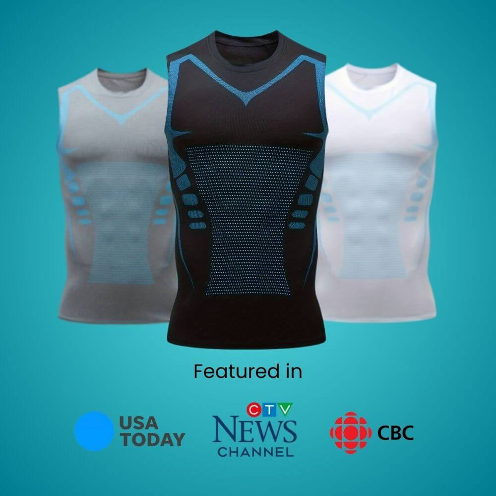 BlitziWrap Men Compression Shirt - Compression Top For Fitness Training
