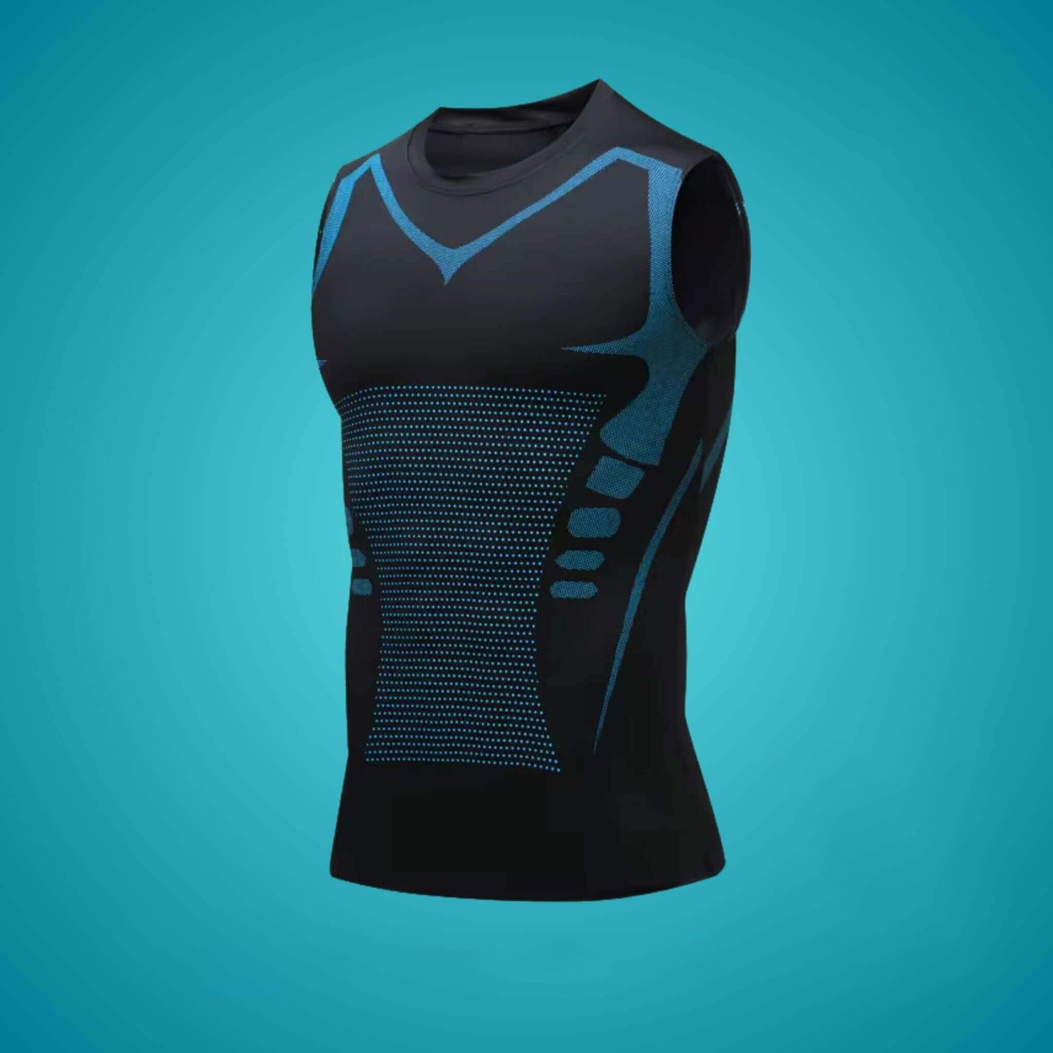 BlitziWrap Men Compression Shirt - Compression Top For Fitness Training