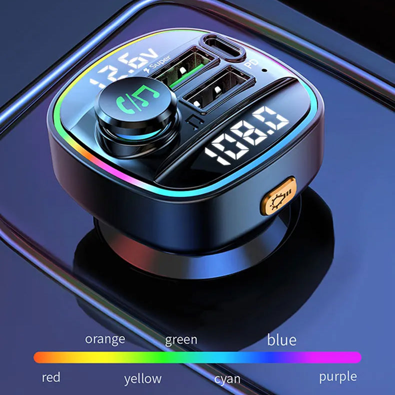 CaryDyo FM Transmitters For Car - Bluetooth Car Audio Adapter