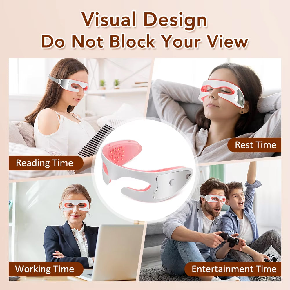 EyeyaGee LED Eye Mask - Light Therapy Mask For Eye Care