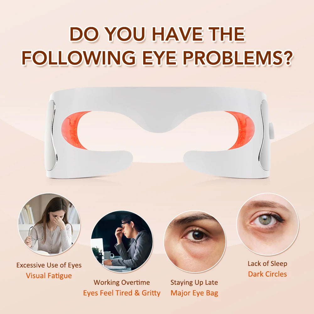 EyeyaGee LED Eye Mask - Light Therapy Mask For Eye Care
