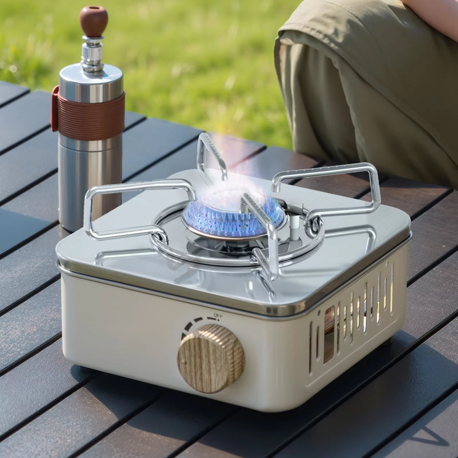 FlamePaki Portable Camping Stove - Compact Stove For Outdoor Cooking