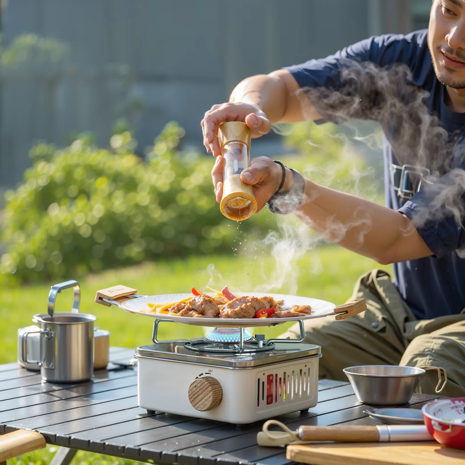 FlamePaki Portable Camping Stove - Compact Stove For Outdoor Cooking
