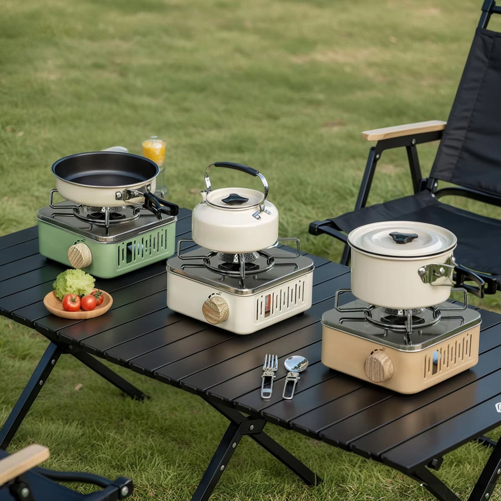 FlamePaki Portable Camping Stove - Compact Stove For Outdoor Cooking