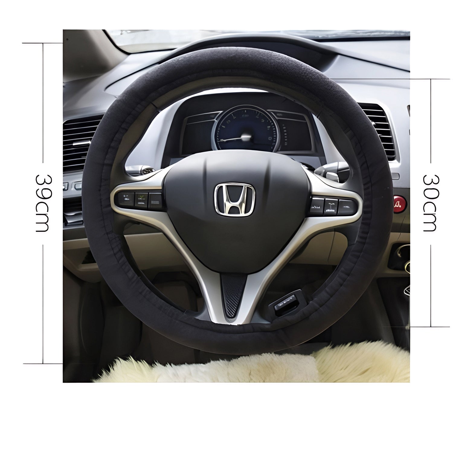 GlowGripoo Heated Steering Wheel Cover - Warm Grip Cover For Driving