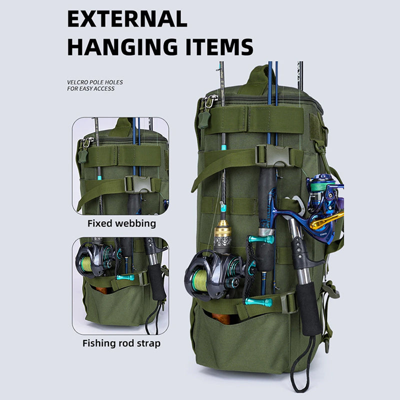 GripiLoft Fishing Tackle Bag - Storage Bag For Fishing Gear
