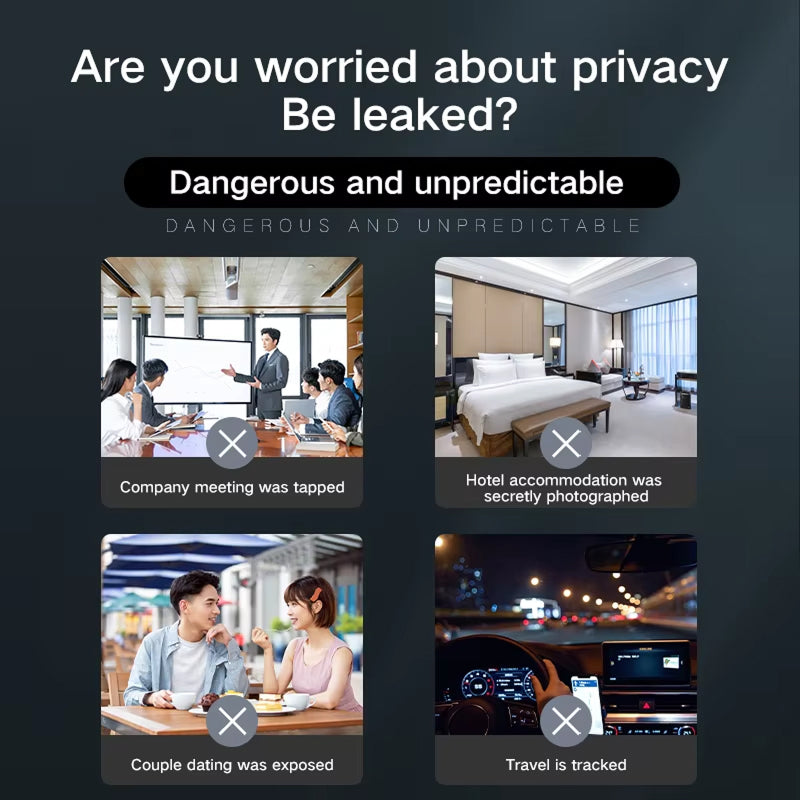 LensoLock Hidden Camera Detector - Privacy Detection Device For Travel
