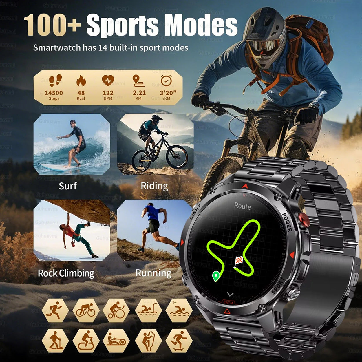 Pexoriax GPS Smart Watch - Smartwatch With Location Tracking