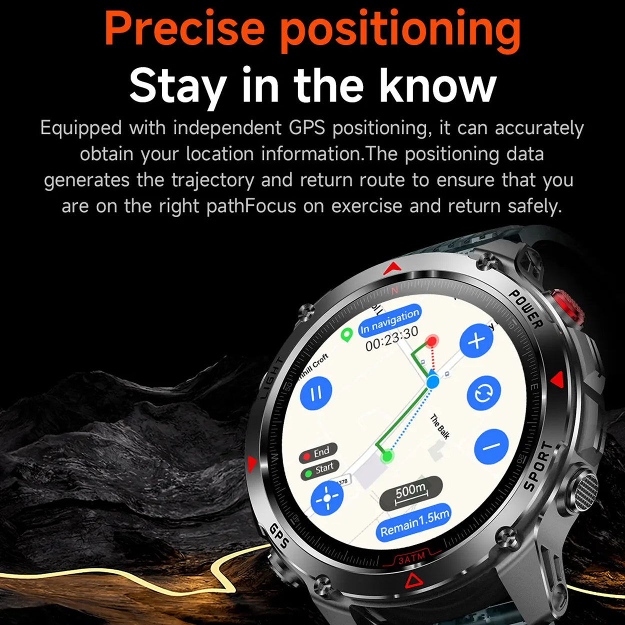Pexoriax GPS Smart Watch - Smartwatch With Location Tracking