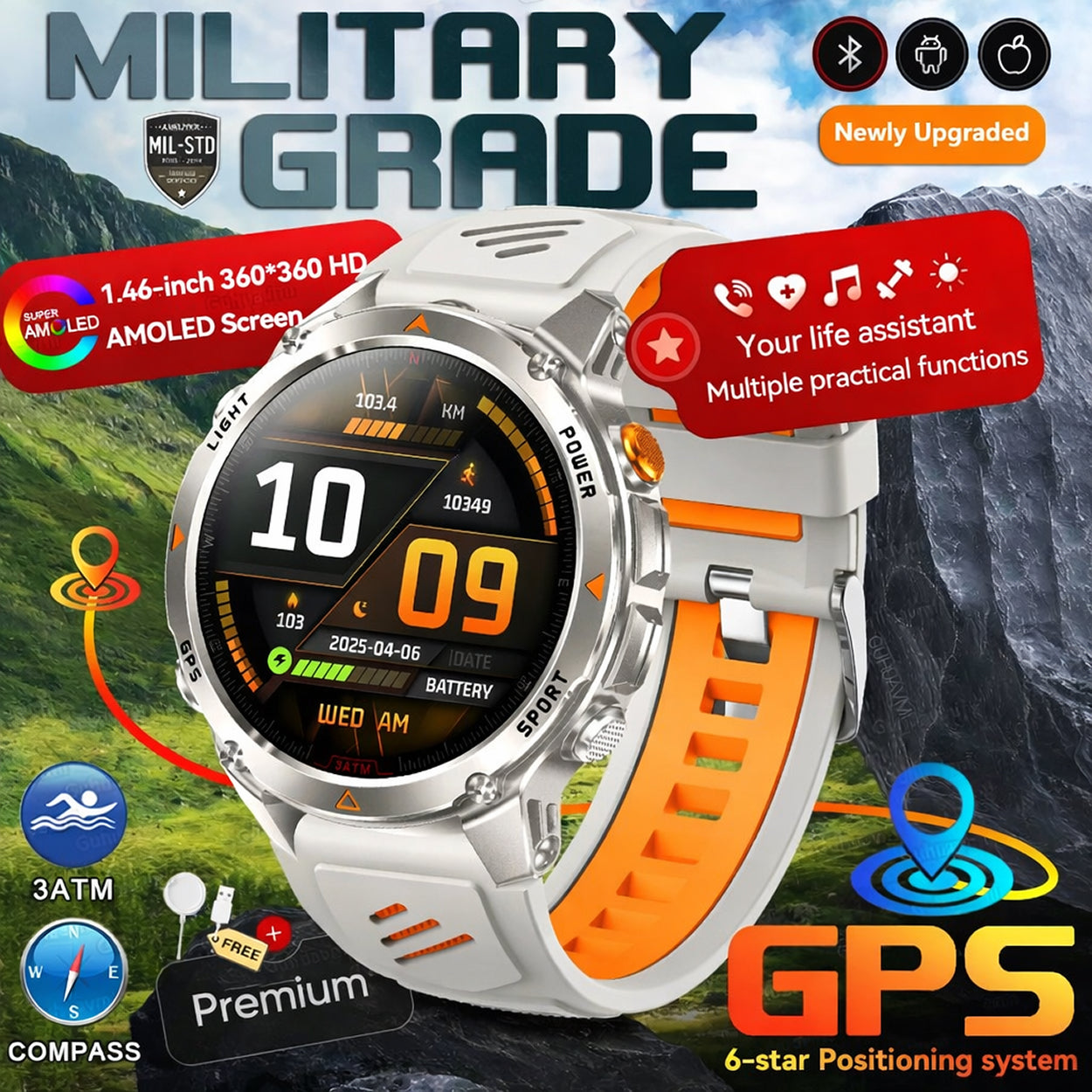 Pexoriax GPS Smart Watch - Smartwatch With Location Tracking