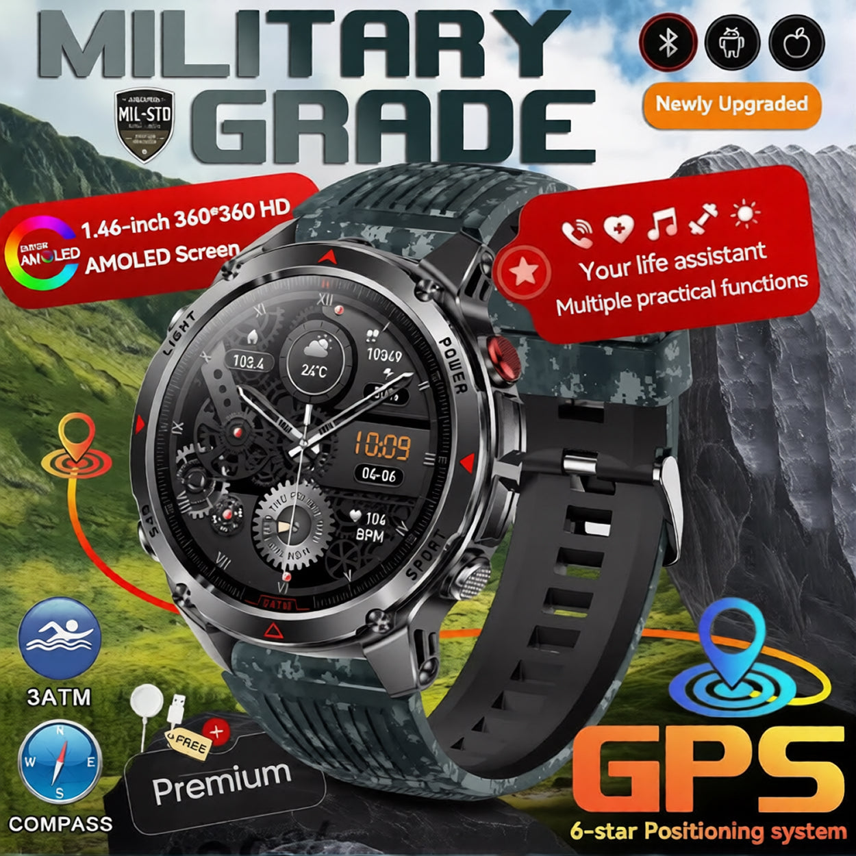Pexoriax GPS Smart Watch - Smartwatch With Location Tracking