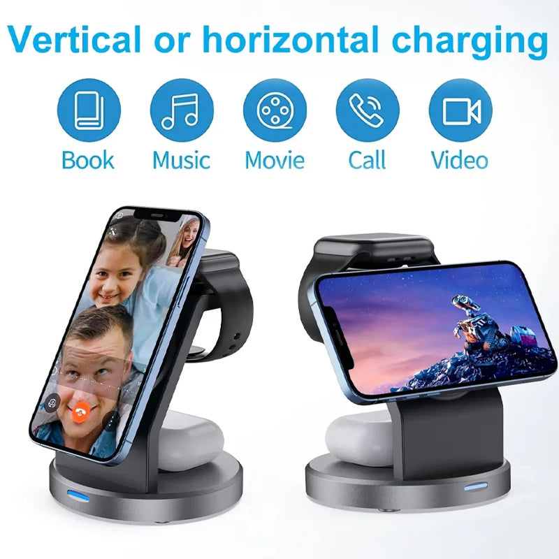 PoweriClip MagSafe Charging Station - Wireless Charging Dock For Devices