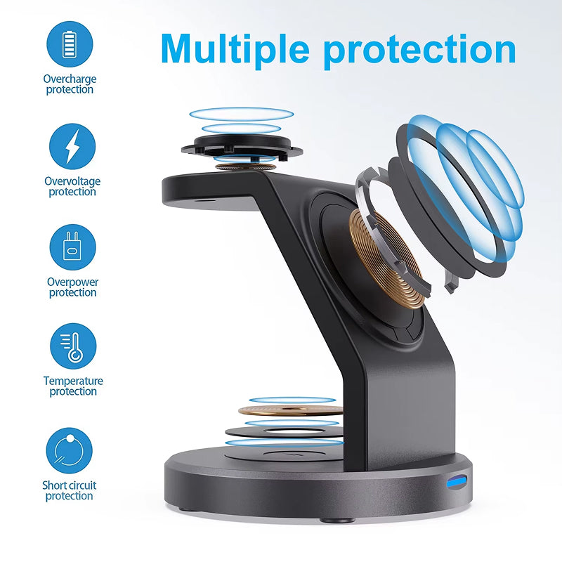 PoweriClip MagSafe Charging Station - Wireless Charging Dock For Devices