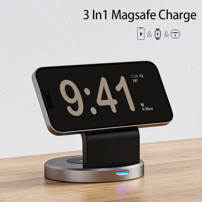 PoweriClip MagSafe Charging Station - Wireless Charging Dock For Devices