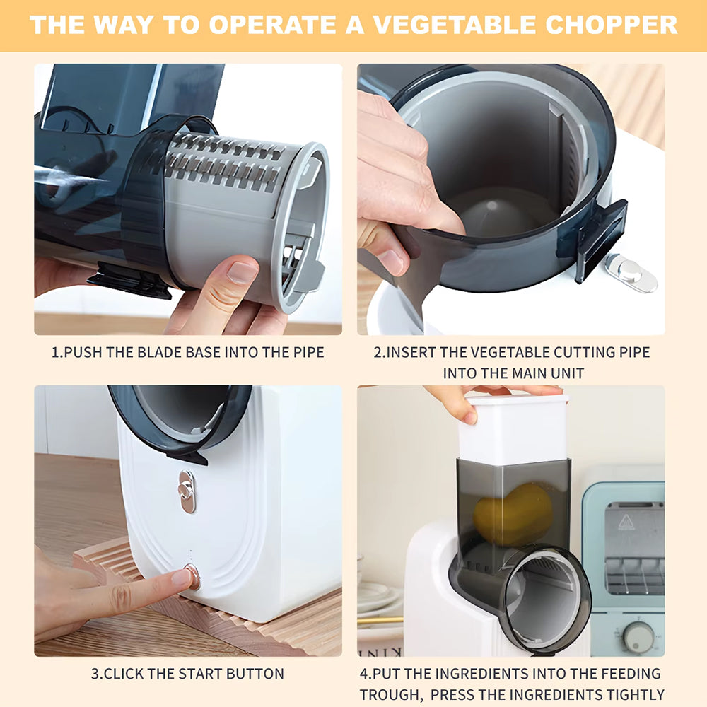 RazeiLia Electric Cheese Grater - Electric Grater For Kitchen Use