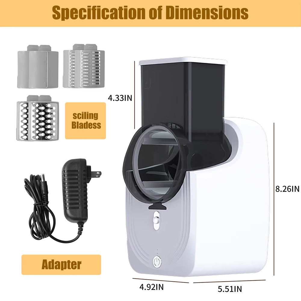 RazeiLia Electric Cheese Grater - Electric Grater For Kitchen Use