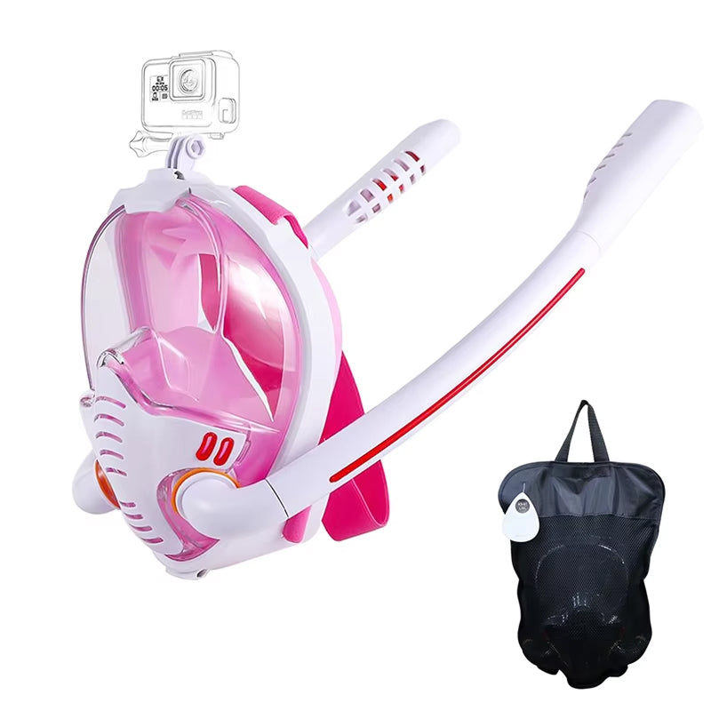 Sealenzi Full Face Snorkel Mask - Snorkeling Mask For Underwater Viewing