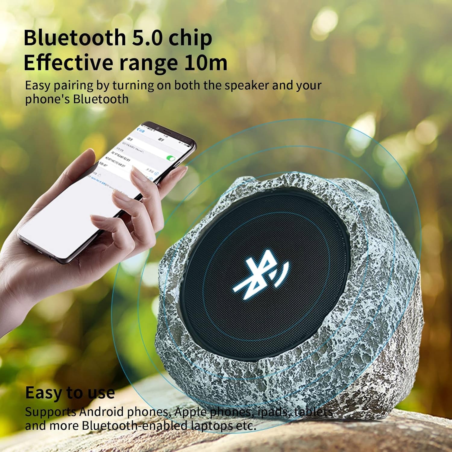 SoniiBloom Outdoor Garden Speakers - Outdoor Audio Speakers For Garden