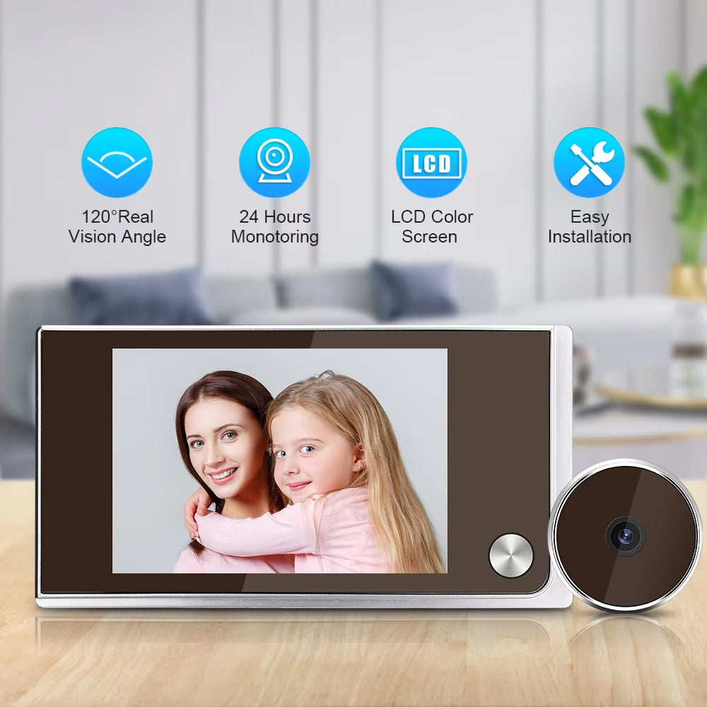 SpieDoto Peephole Camera - Door Viewer Camera For Home Security