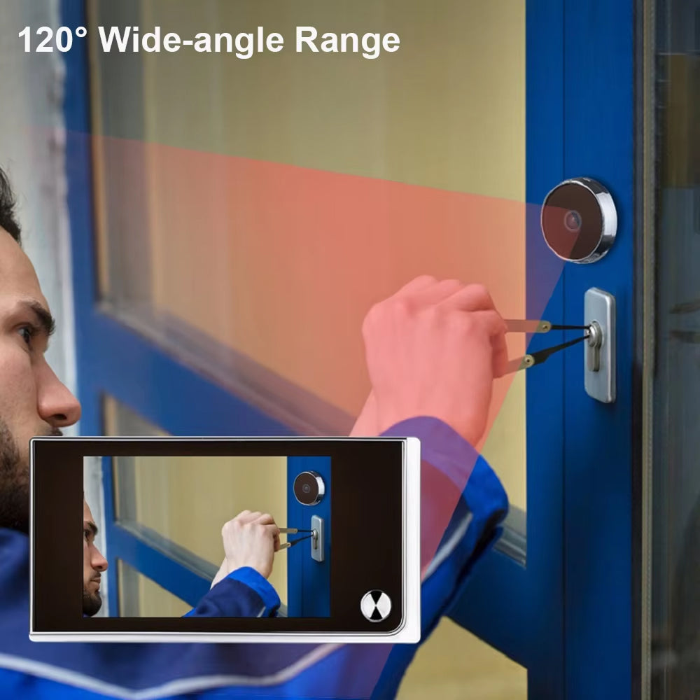 SpieDoto Peephole Camera - Door Viewer Camera For Home Security