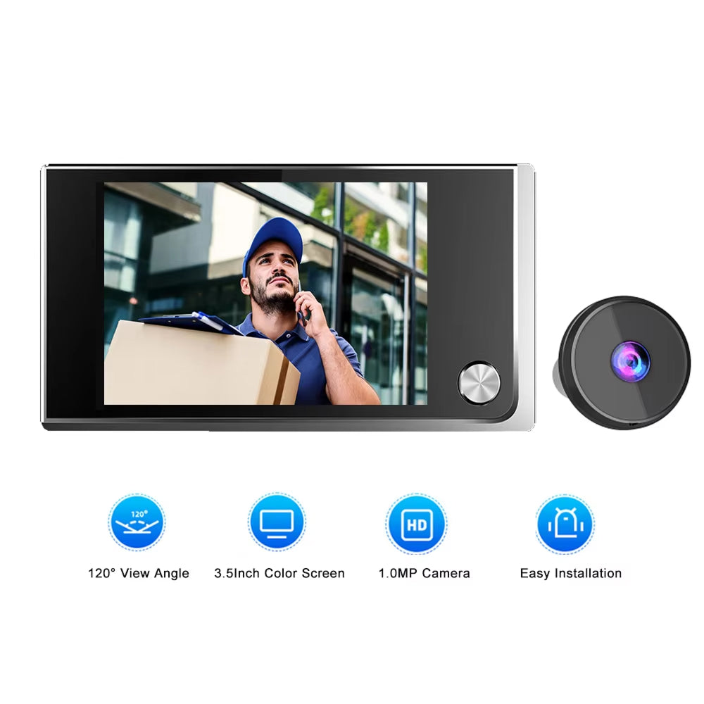 SpieDoto Peephole Camera - Door Viewer Camera For Home Security