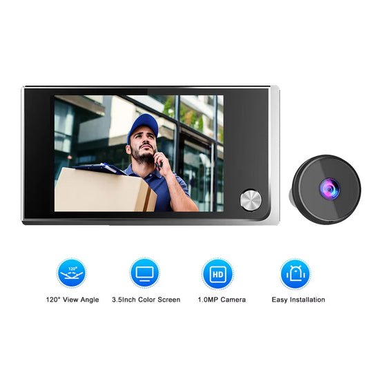 SpieDoto Peephole Camera - Door Viewer Camera For Home Security