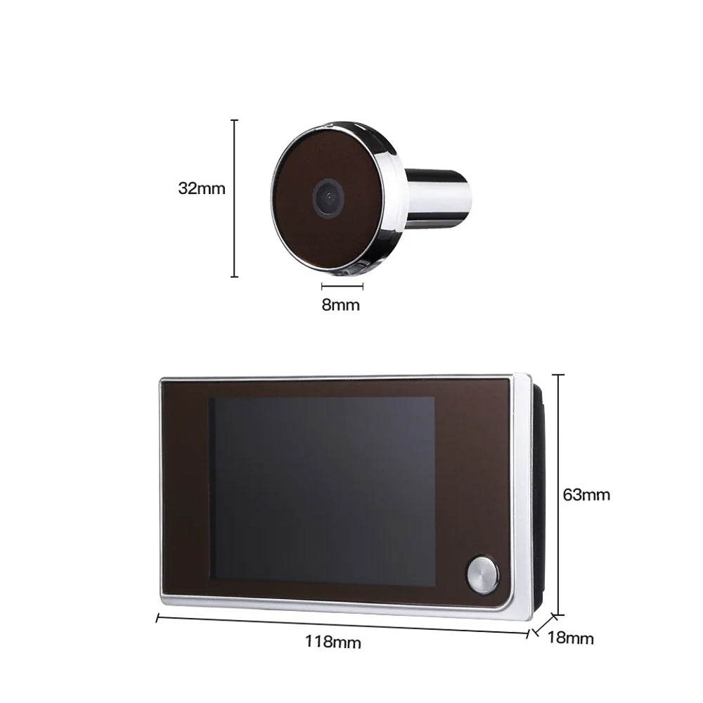 SpieDoto Peephole Camera - Door Viewer Camera For Home Security