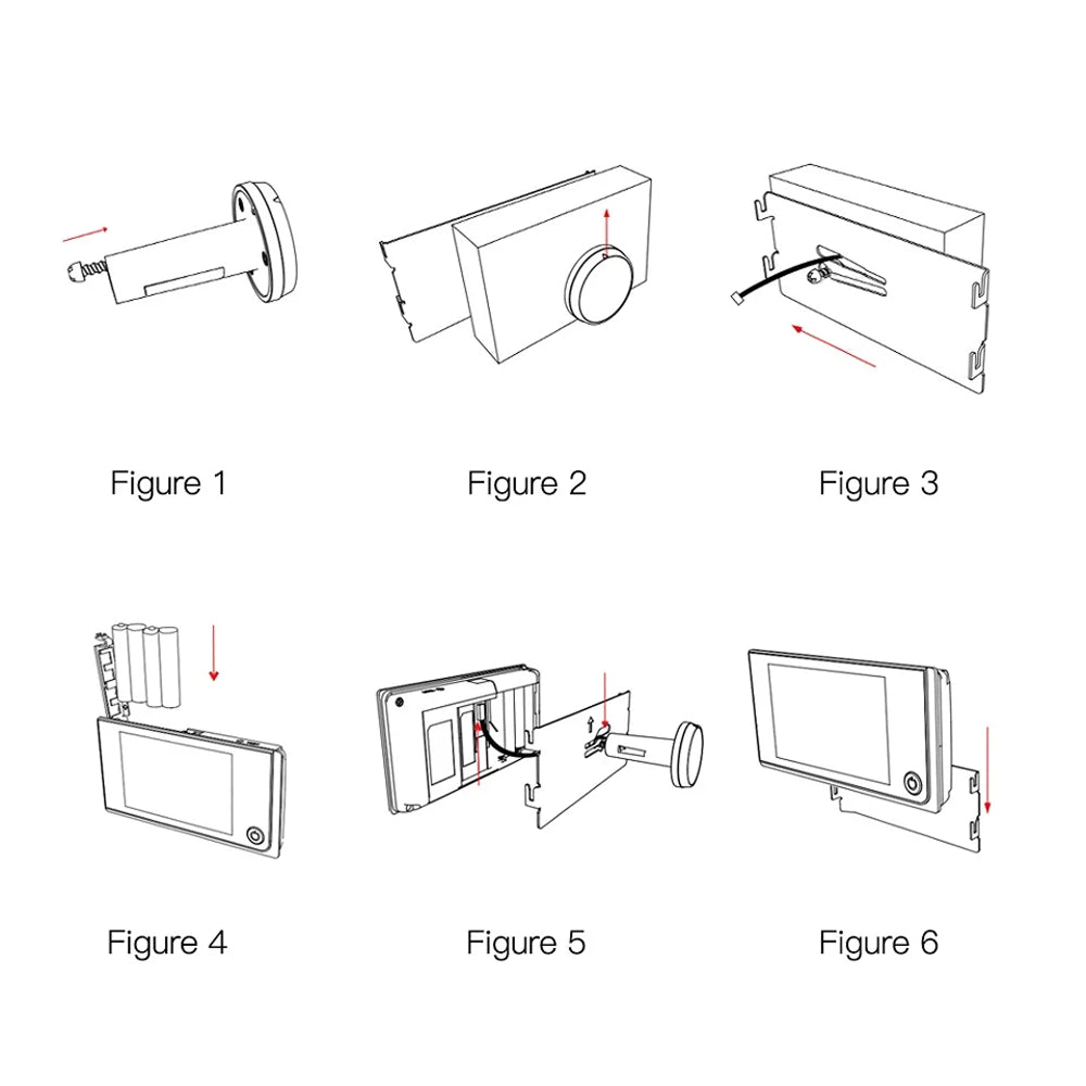 SpieDoto Peephole Camera - Door Viewer Camera For Home Security