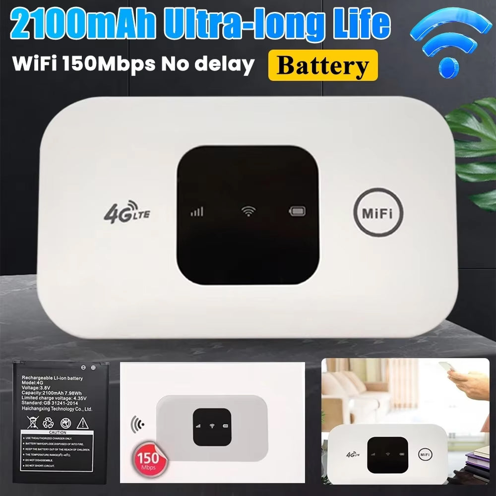 Spotzylia Mobile Wi-Fi Hotspot - Portable Internet Device For Travel