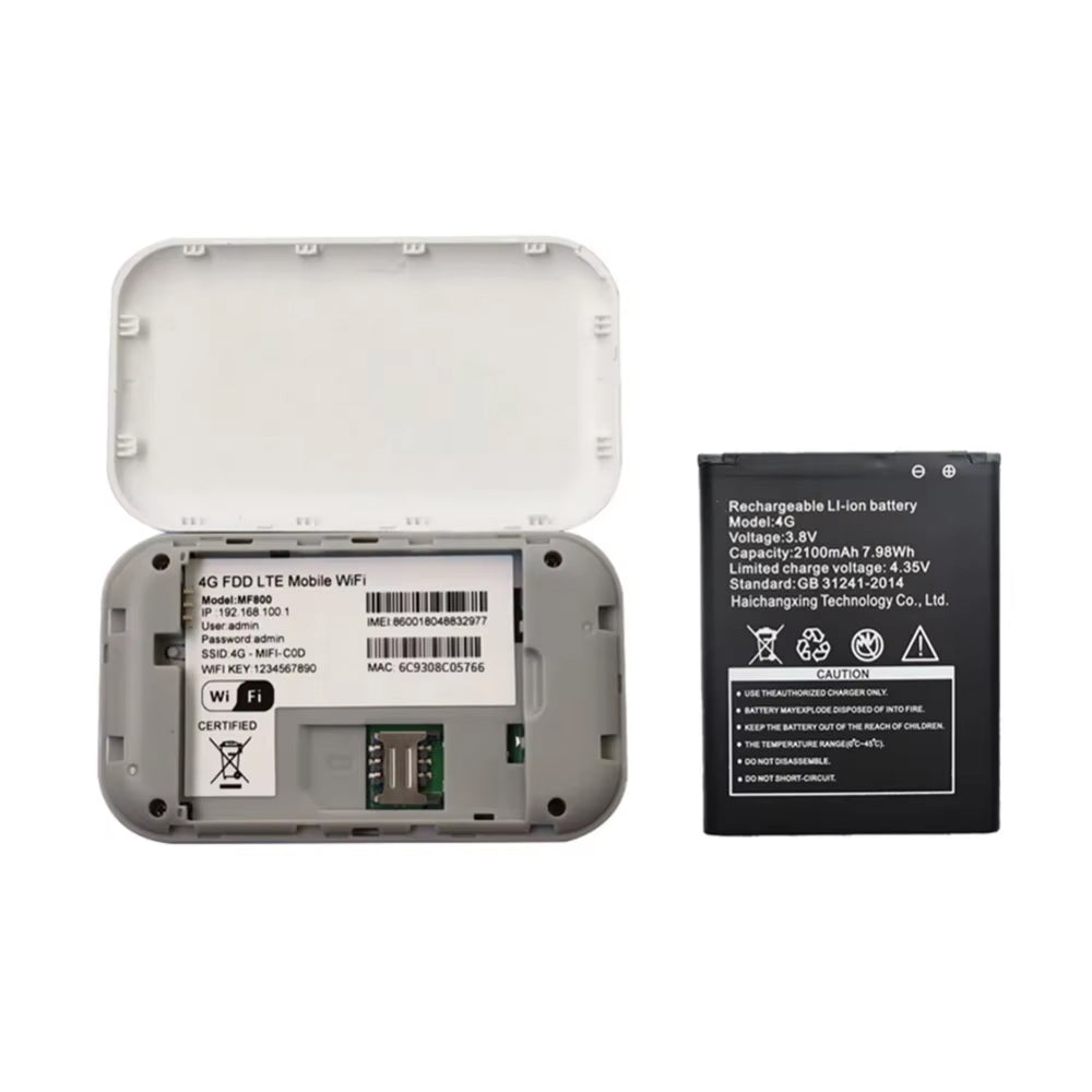 Spotzylia Mobile Wi-Fi Hotspot - Portable Internet Device For Travel