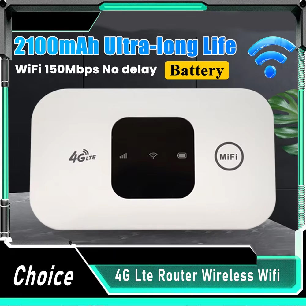 Spotzylia Mobile Wi-Fi Hotspot - Portable Internet Device For Travel