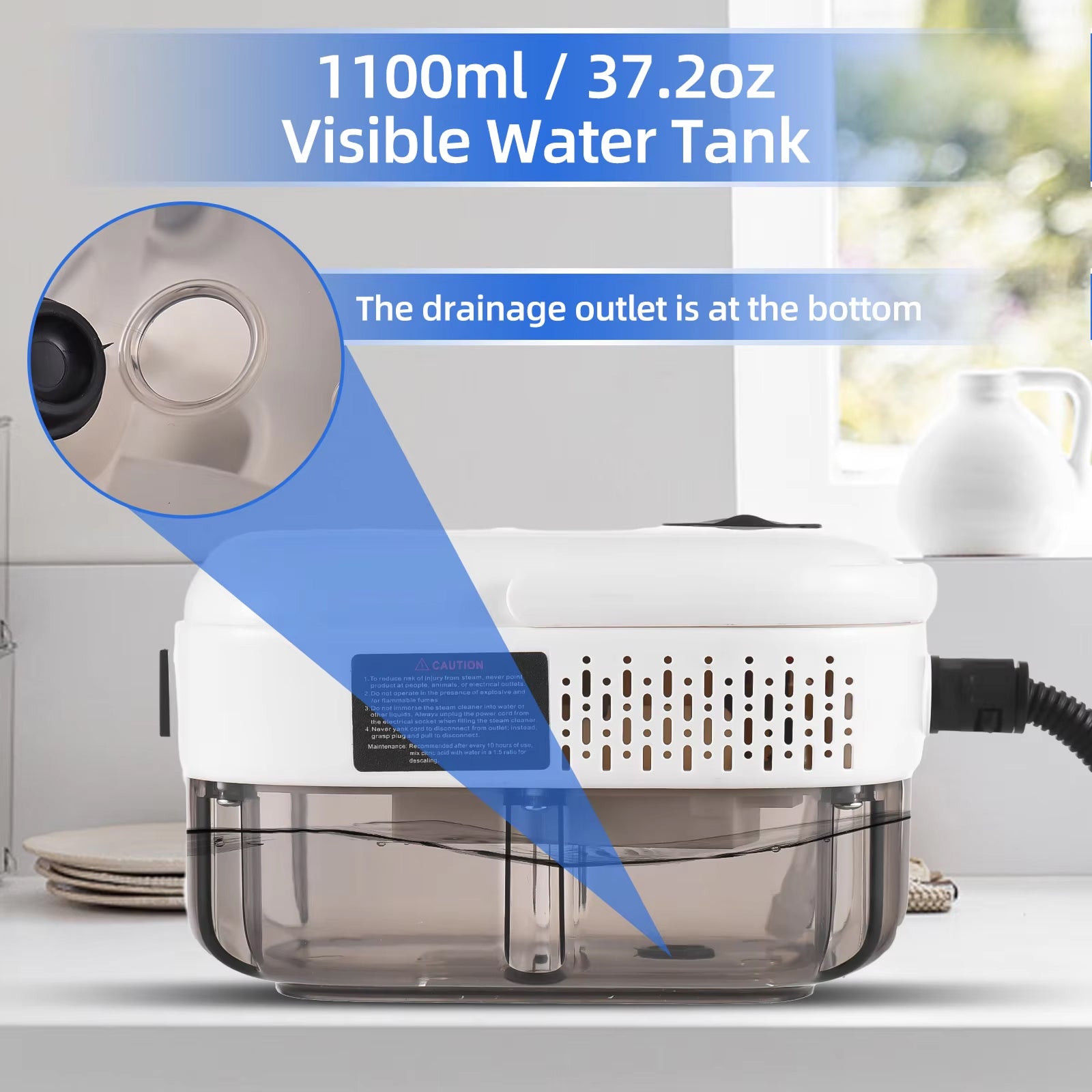 Vaporeex Steam Cleaner For Home - Steam Cleaning Device For Surfaces