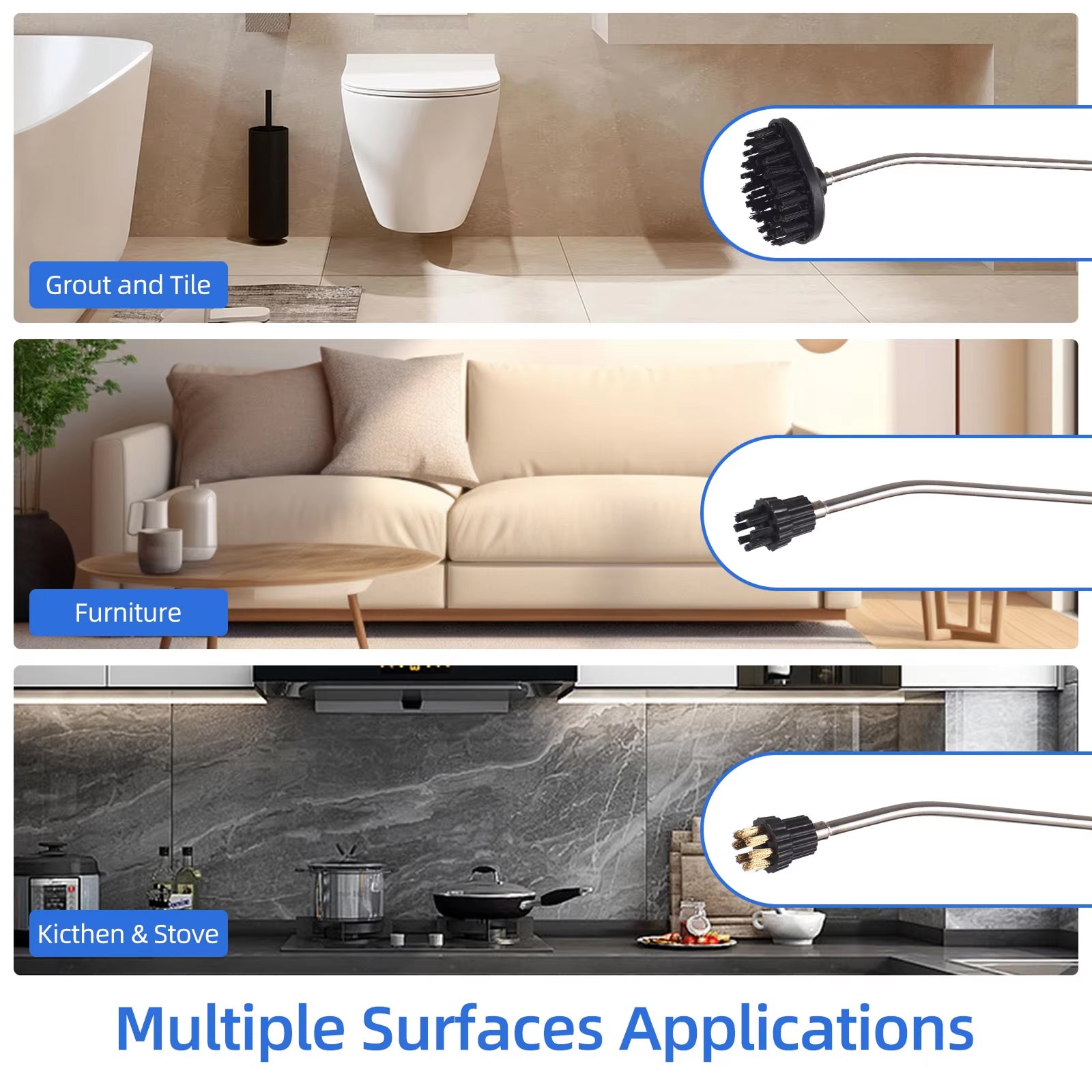 Vaporeex Steam Cleaner For Home - Steam Cleaning Device For Surfaces