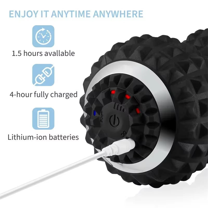VibroVex Vibrating Roller - Muscle Massage Roller For Recovery