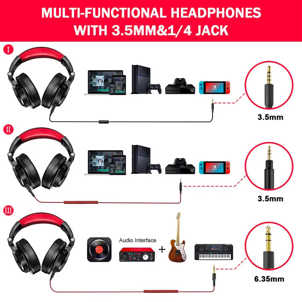 Vibrooxy Studio Headphones - Over Ear Headphones For Audio Monitoring