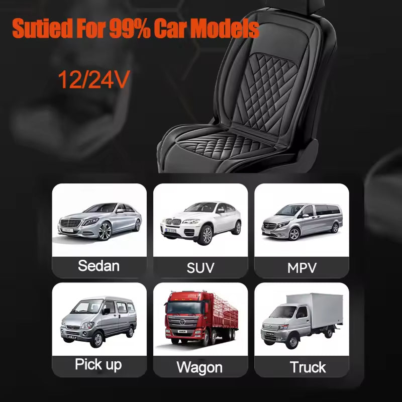 WarmCori Heated Car Seat Covers - Heated Seat Covers For Car Comfort