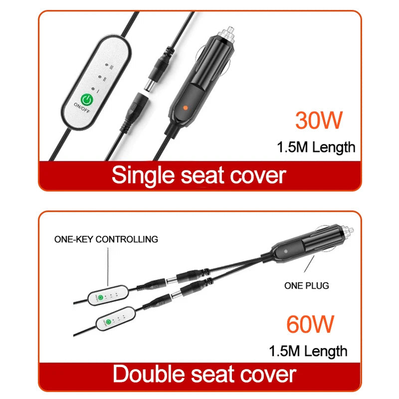 WarmCori Heated Car Seat Covers - Heated Seat Covers For Car Comfort