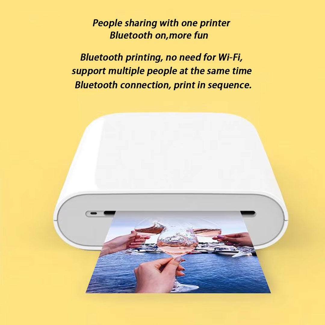 ZipPicc Portable Photo Printer - Compact Printer For Instant Photos